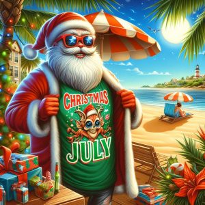 Deck the Shores in Style: Discover the Ultimate Guide to Christmas in July T-Shirts, Beachy Outfits, and Hilarious Holiday Tees