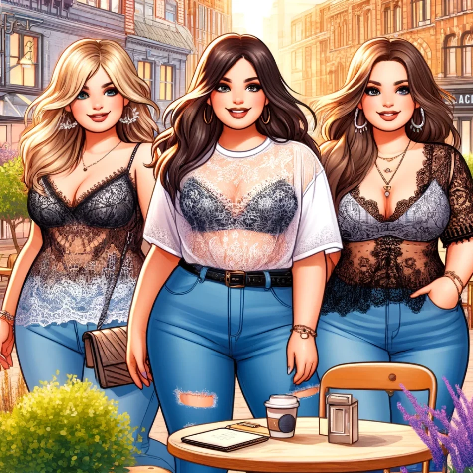 Say Hello to Plus Size T-shirts with Lace: A New Trendsetter in Fashion!