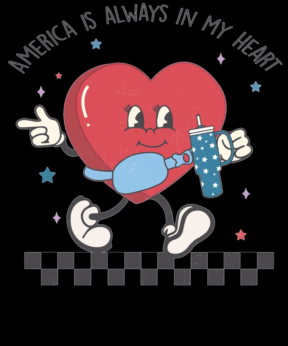 America is Always in My Heart, 4th July American Independence Day Plus Size T-shirts
