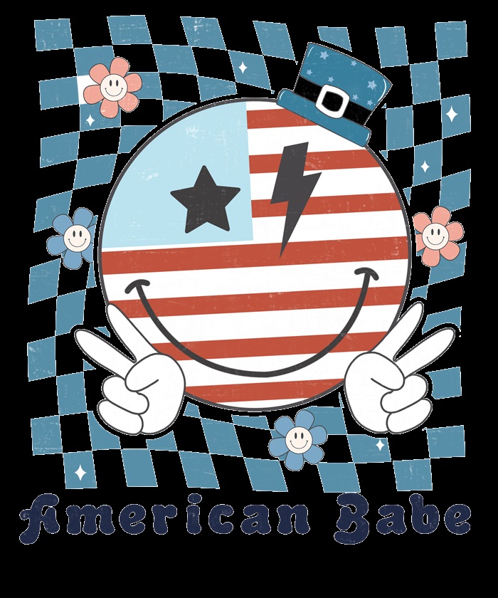 American Babe, 4th July American Independence Day Plus Size T-shirts