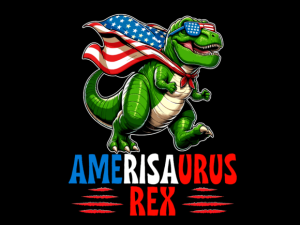 Amerisaurus Rex 4th of July T-shirt 93906748 1 Plus Size Shirts