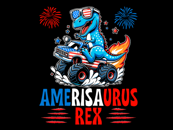 Amerisaurus Rex 4th of July T-shirt 93906290 1 Plus Size Shirts