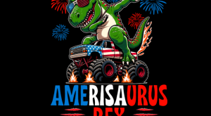 Amerisaurus Rex 4th of July T-shirt 93906544 1 Plus Size Shirts