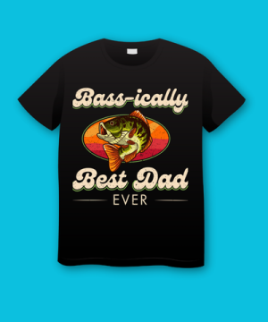 Bassically Best Dad Ever Vintage Retro Fathers Day Plus Size Shirts