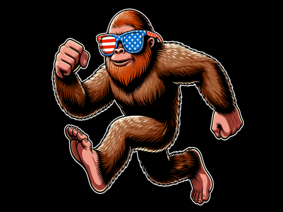 Bigfoot 4th of July T-shirt 93302622 2 Plus Size Shirts