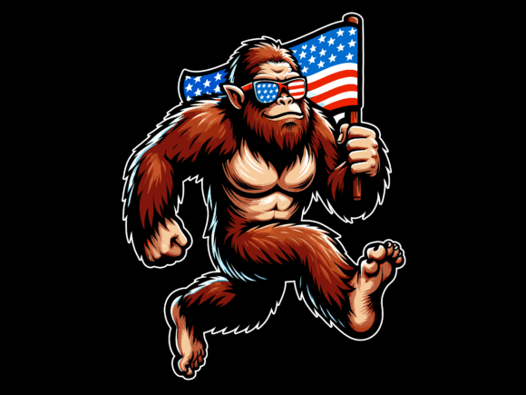 Bigfoot 4th of July T-shirt 93302781 2 Plus Size Shirts