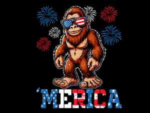 Bigfoot 4th of July T-shirt 93302982 1 Plus Size Shirts