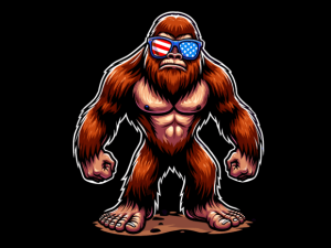 Bigfoot 4th of July T-shirt 93303087 2 Plus Size Shirts