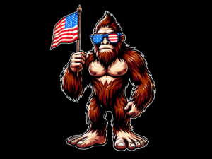 Bigfoot 4th of July T-shirt 93303322 2 Plus Size Shirts