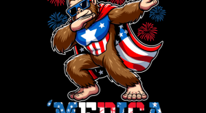 Bigfoot Dabbing 4th of July T-shirt Merica 93307410 1 Plus Size Shirts