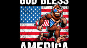 Bigfoot Holding Firework 4th of July T-shirt 93312974 1 Plus Size Shirts