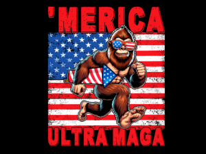 Bigfoot Holding Firework 4th of July T-shirt 93314351 2 Plus Size Shirts