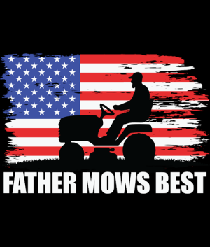Father Mows Best Fathers Day 4th July Patriotic American Flag -99695116 Plus Size Shirts