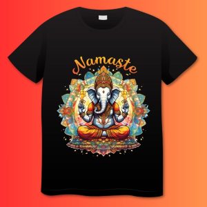 Ganesha Yoga Spiritual Art Plus Size Shirts