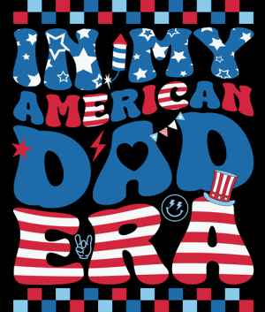 In My American Dad Era 4th July Patriotic -99695916 Plus Size Shirts