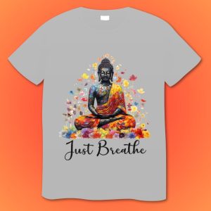 Just Breathe Buddha Yoga Plus Size Shirts