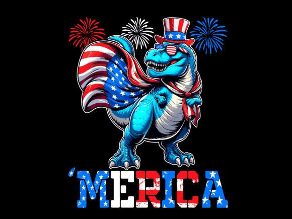 Merica T Rex 4th of July T-shirt 93910852 1 Plus Size Shirts