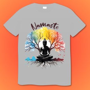 Namaste Yoga Buddha Plus Size Shirts