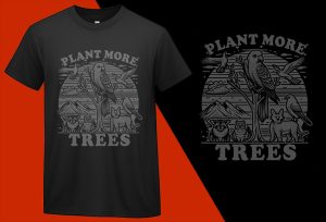Plant More Trees T-Shirts, Eco-Green Awareness Apparel, Environmental T-Shirts, Nature Lover Shirt, High-Quality Clothing, Stylish T-Shirts, Comfortable T-Shirt Light T-shirt Plus Size Shirts