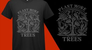 Plant More Trees T-Shirts, Eco-Green Awareness Apparel, Environmental T-Shirts, Nature Lover Shirt, High-Quality Clothing, Stylish T-Shirts, Comfortable T-Shirts Light T-shirt Plus Size Shirts