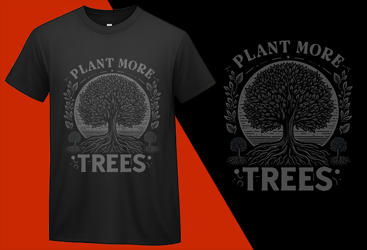 Plant More Trees T-Shirts, Eco-Green Awareness Apparel, Environmental T-Shirts, Nature Lover Shirt, High-Quality Clothing, Stylish T-Shirts, Comfortable T-Shirts T-shirt Plus Size Shirts