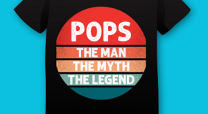 Pops The Man The Myth The Legend Fathers Day Plus Size Shirts