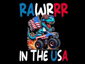 Rawrrr In The USA 4th of July T-shirt 93913135 1 Plus Size Shirts