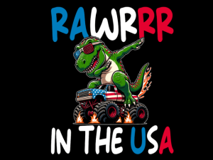 Rawrrr in the USA 4th of July T-shirt 93911906 1 Plus Size Shirts