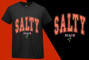 Salty Beach Shirt, Beach Tee, Summer Tees Oversized, Beach Lover Gifted, Summer Giftful, Beach Bridal Gifts, Summer Tee-Shirt Plus Size Shirts
