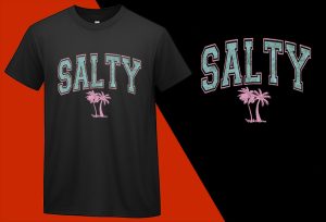 Salty Beach Tree Shirt, Beach Tee, Summer Tees Oversized, Beach Lover Gifted, Summer Giftful, Beach Bridal Gifts, Summer Tee-Shirt Plus Size Shirts