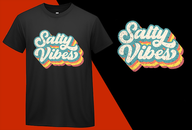 Salty Retro Shirt, Beach Tee, Summer Tees Oversized, Beach Lover Gifted, Summer Giftful, Beach Bridal Gifts, Summer Tee-Shirt Plus Size Shirts