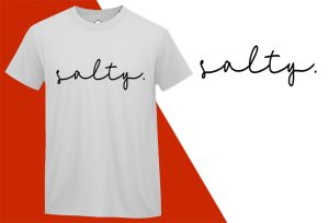 Salty Shirt, Beach Tee, Summer Tees Oversized, Beach Lover Gifted, Summer Giftful, Beach Bridal Gifts, Summer White Tee-Shirt 2 Plus Size Shirts