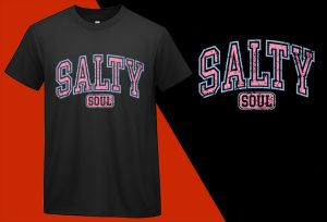 Salty Soul Distress Shirt, Beach Tee, Summer Tees Oversized, Beach Lover Gifted, Summer Giftful, Beach Bridal Gifts, Summer White Tee-Shirt Plus Size Shirts