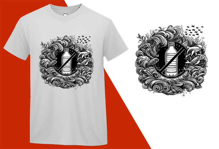 Say No Plastic Eco Friendly Graphic Design Save Planet Earth Awareness (4) T-shirt Plus Size Shirts
