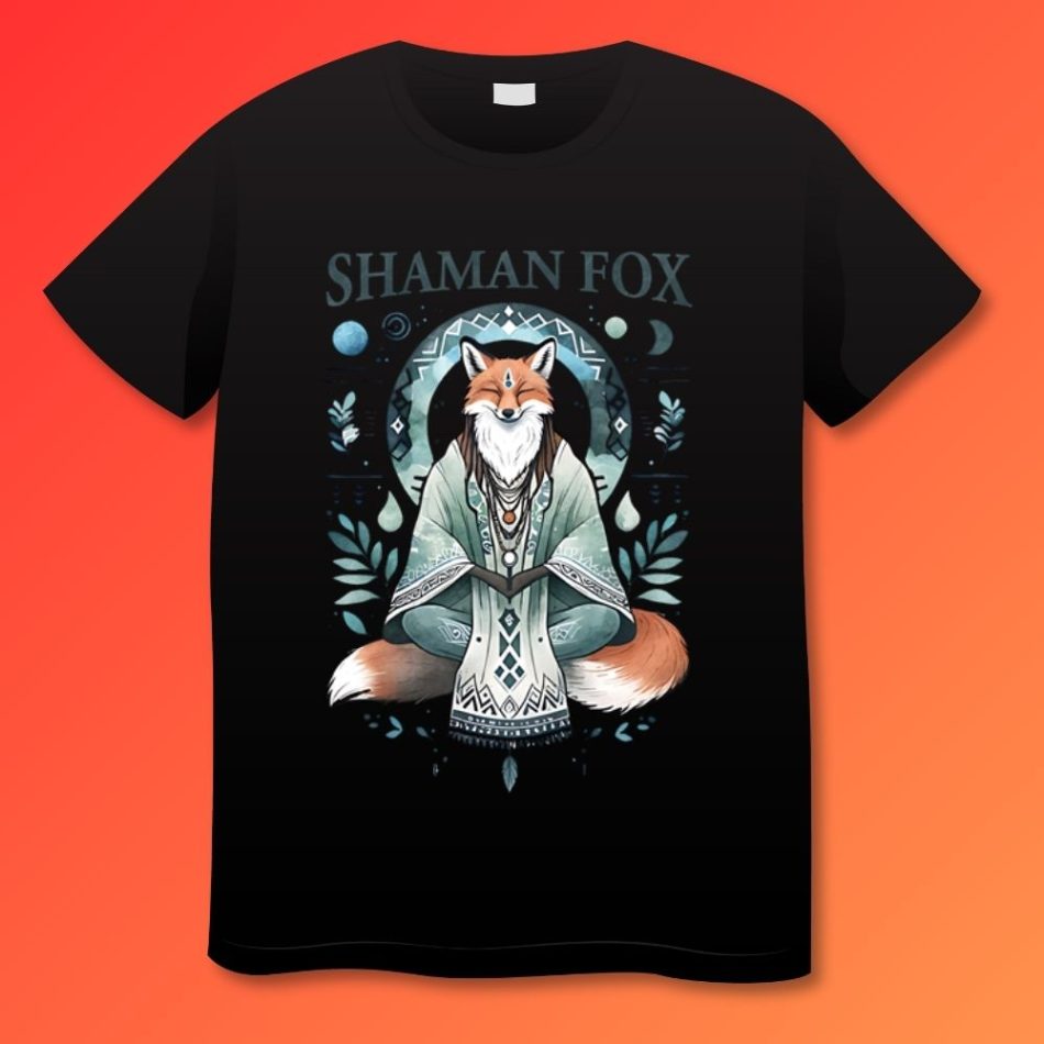 Shaman Fox Yoga Plus Size Shirts