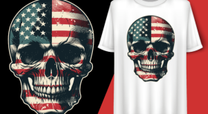 Skull American Flag 4th of July T-shirt 92712284 1 Plus Size Shirts