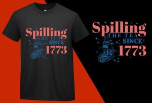 Spilling The Tea Since 1773 T-shirts, 4th July T shirts, USA Independence Day, Patriotic Shirts, Oversize Plus size T-shirts (12) Black Tee Plus Size Shirts