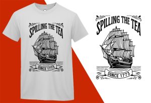 Spilling The Tea Since 1773 T-shirts, 4th July T shirts, USA Independence Day, Patriotic Shirts, Oversize Plus size T-shirts (3) White Tee Plus Size Shirts