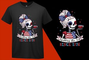 Spilling The Tea Since 1773 T-shirts, 4th July T shirts, USA Independence Day, Patriotic Shirts, Oversize Plus size T-shirts (5) Black Tee Plus Size Shirts