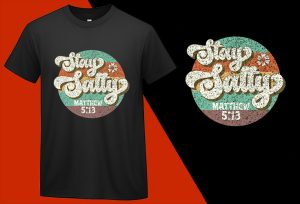 Stay Salty Bible Verse Matthew Shirt, Beach Tee, Summer Tees Oversized, Beach Lover Gifted, Summer Giftful, Beach Bridal Gifts, Summer Tee-Shirt Plus Size Shirts