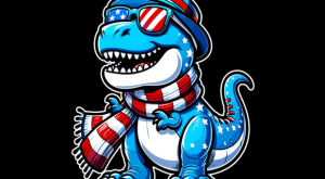 T REX Dinosaur USA Flag 4th of July T-shirt 93914633 1 Plus Size Shirts