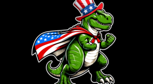T REX Dinosaur USA Flag 4th of July T-shirt 93954419 1 Plus Size Shirts