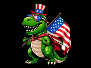T REX Dinosaur USA Flag 4th of July T-shirt 93958150 1 Plus Size Shirts