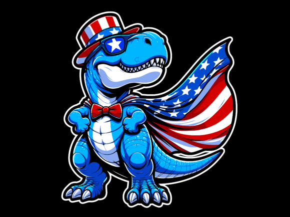 T Rex Dinosaur 4th of July T-shirt 94281360 1 Plus Size Shirts