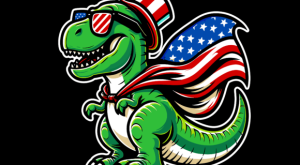 T Rex Dinosaur 4th of July T-shirt 94283505 1 Plus Size Shirts