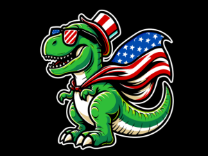 T Rex Dinosaur 4th of July T-shirt 94283505 1 Plus Size Shirts