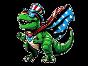 T Rex Dinosaur 4th of July T-shirt 94283948 1 Plus Size Shirts