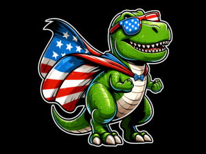 T Rex Dinosaur 4th of July T-shirt 94284273 1 Plus Size Shirts