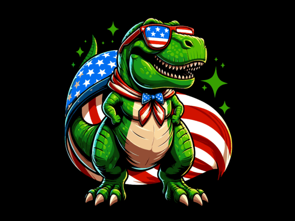 T Rex Dinosaur 4th of July T-shirt 94285384 1 Plus Size Shirts