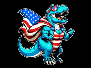 T Rex Dinosaur 4th of July T-shirt 94286425 1 Plus Size Shirts